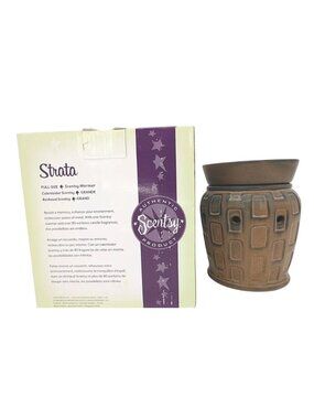 Scentsy Strata Full-Size Warmer With Base & Warmer Dish For Wax Melts Or Scentsy